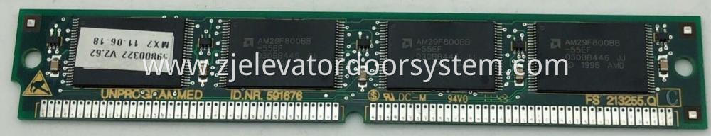 Schindler Elevator Mainboard Memory 591676